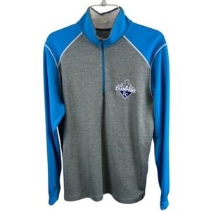 NCAA Antigua College KC Kansas City Football‎ Champions 1/4 Zip Pullover Medium